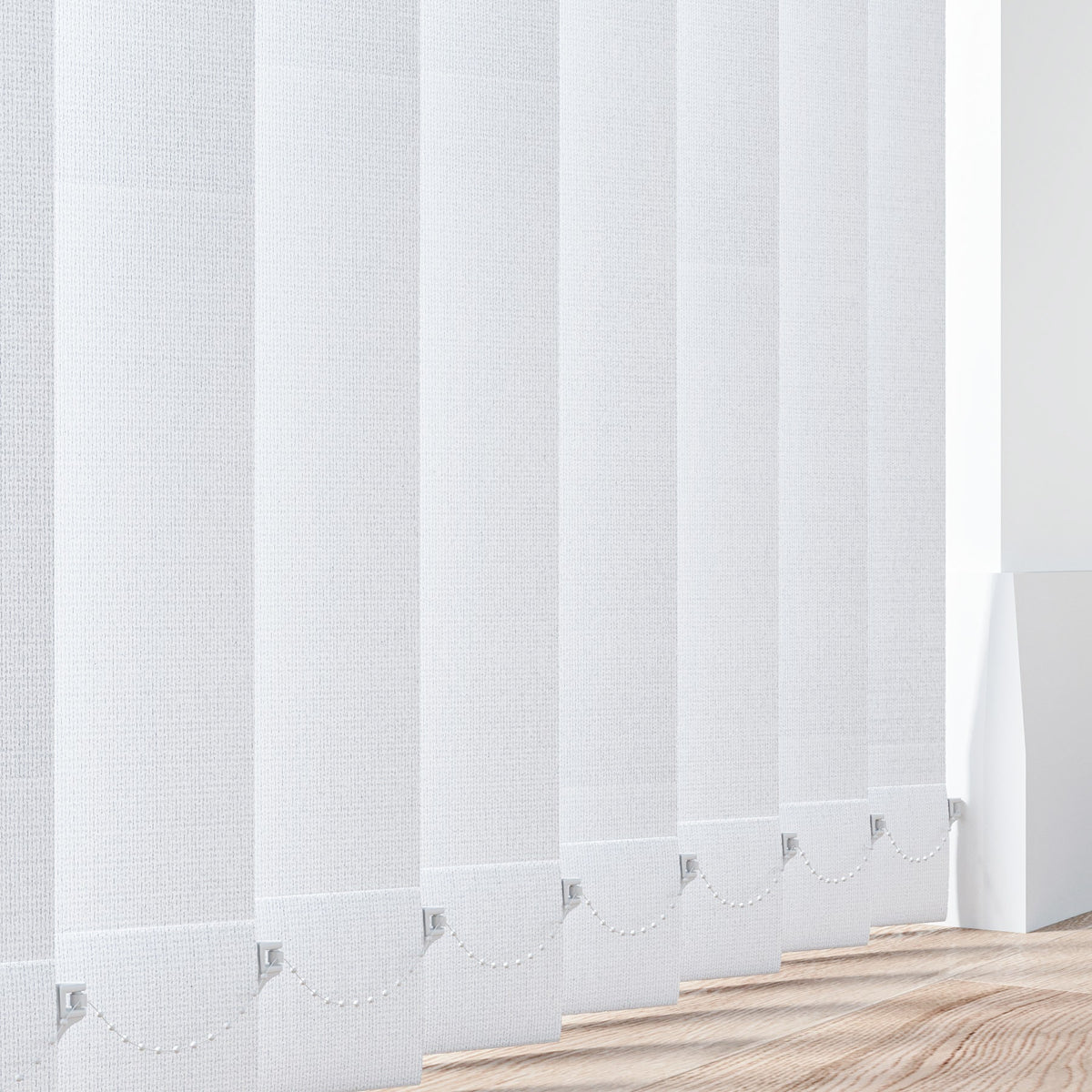 Aqualush White Vertical Blind Slat