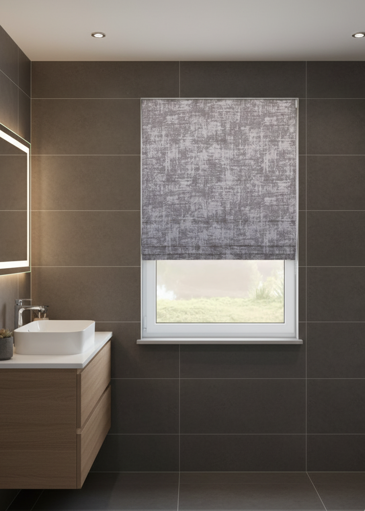 Arena Amora Charcoal Roman Blind