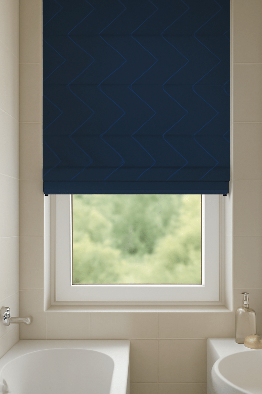 Arena Chevro Lapis Roman Blind
