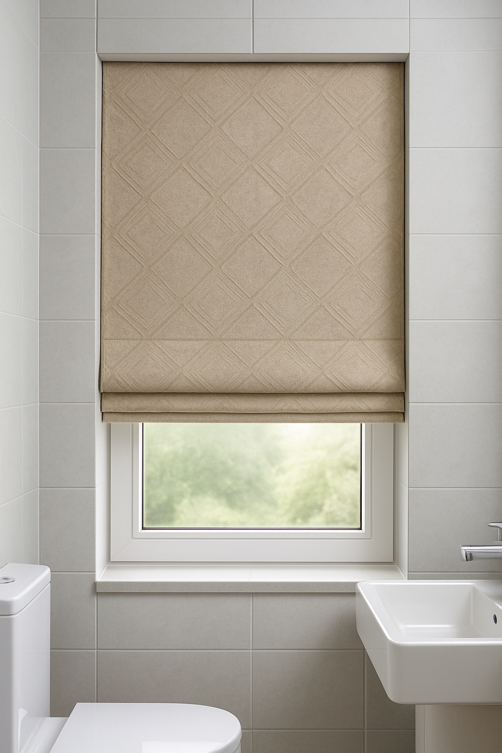 Arena Silva Pewter Roman Blind