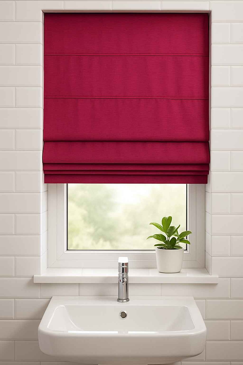 Arena Ambience Hot Pink Roman Blind