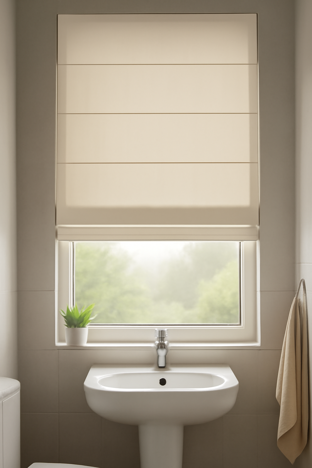 Arena Artisan Off White Roman Blind