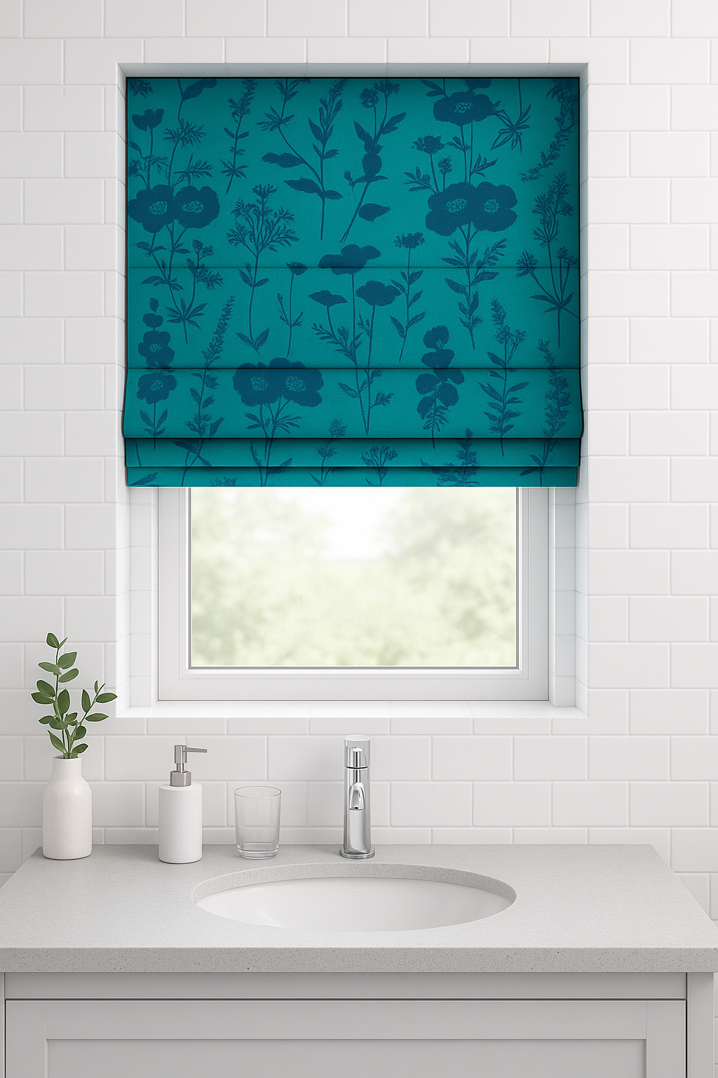 Arena Artisan Sky Blue Roman Blind