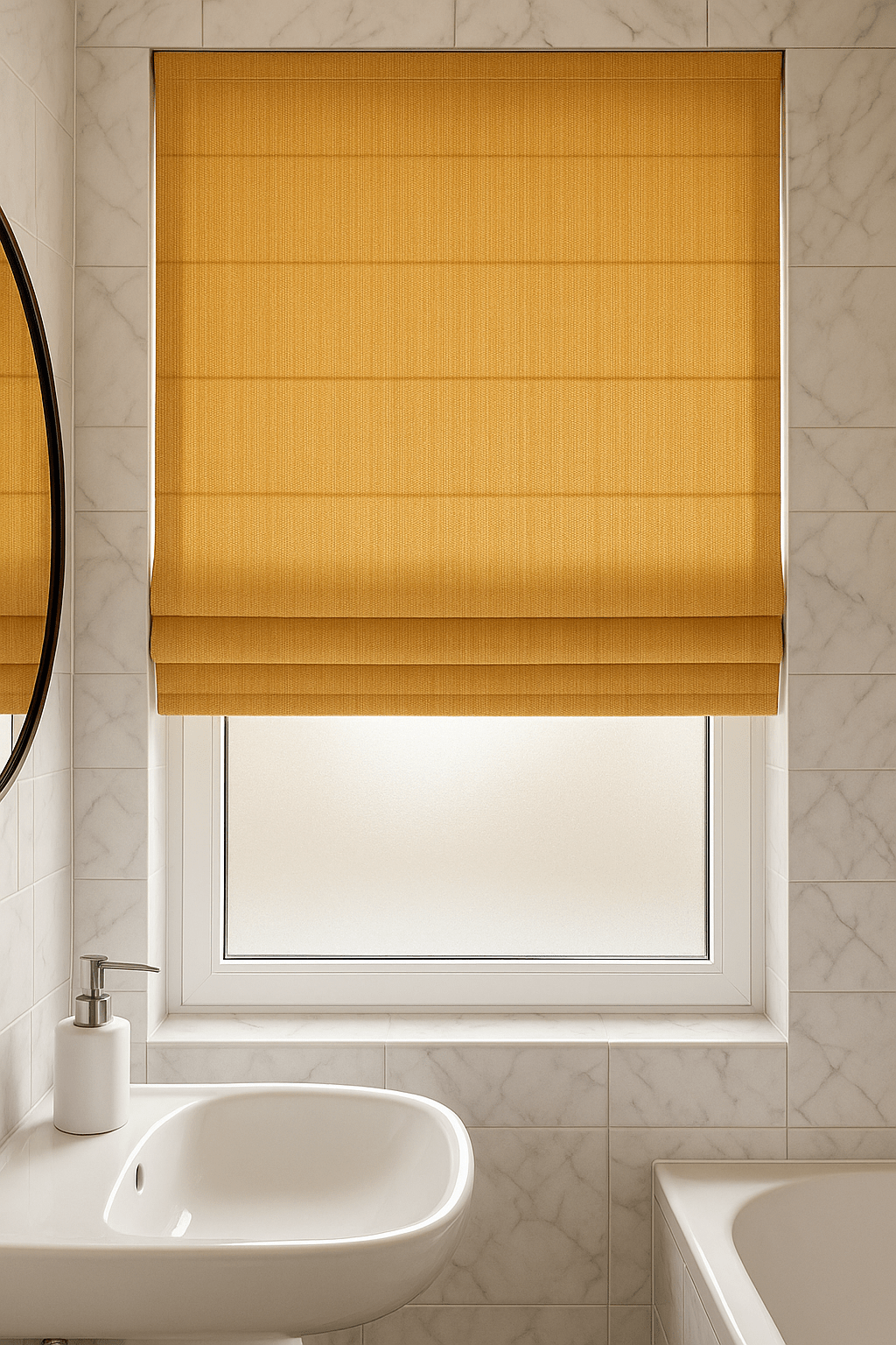Arena Artisan Straw Roman Blind