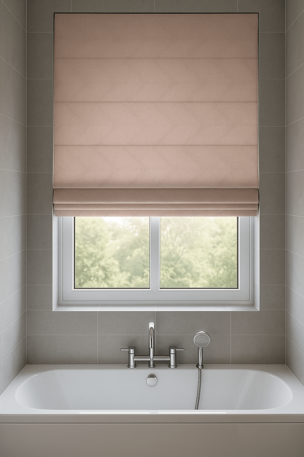 Arena Chevro Grey Roman Blind