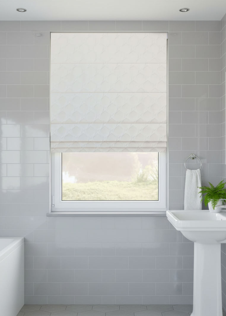 Arena Glaze Pearl Roman Blind