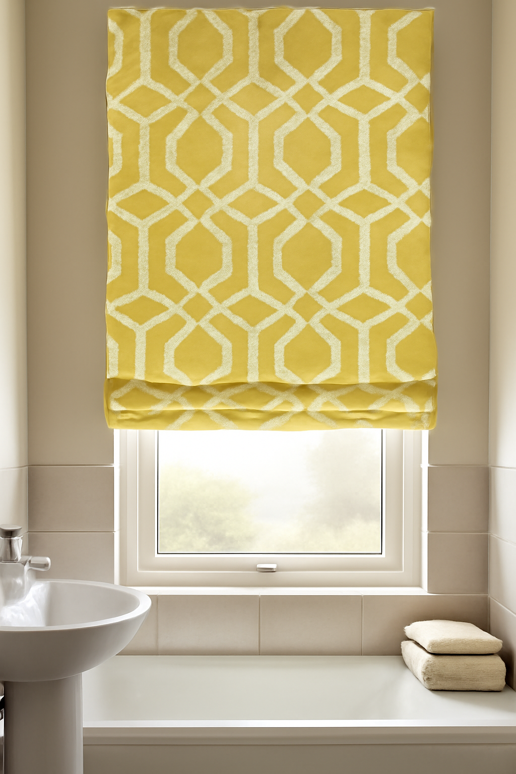 Arena Kerala Yellow Roman Blind