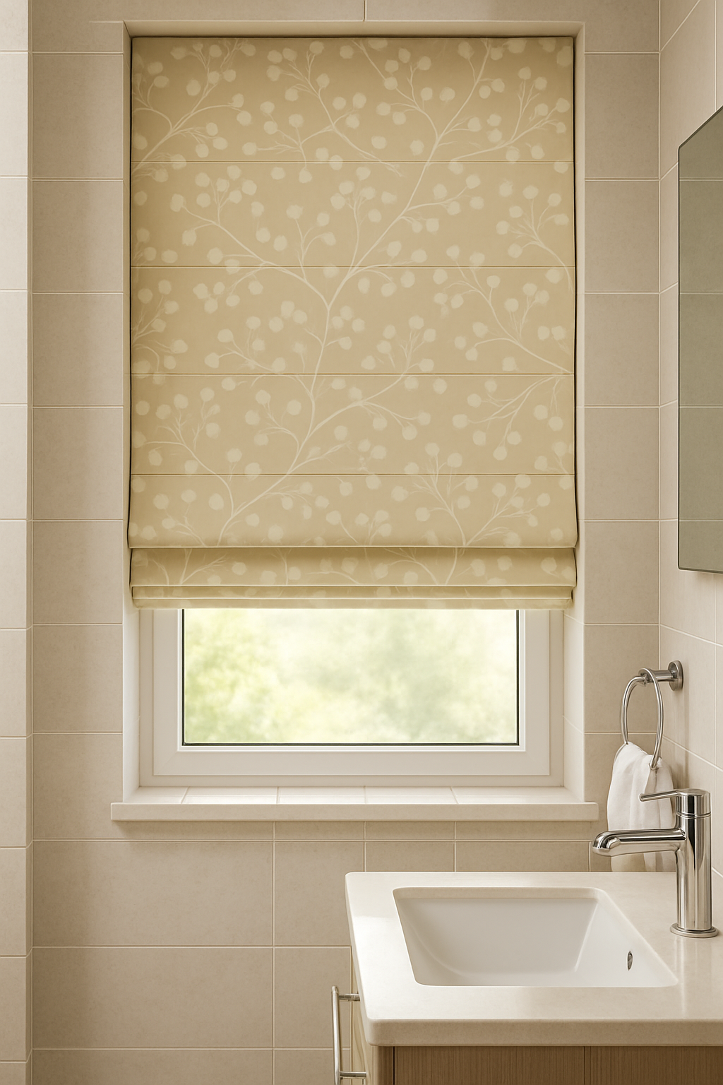 Arena Kyoto Almond Roman Blind