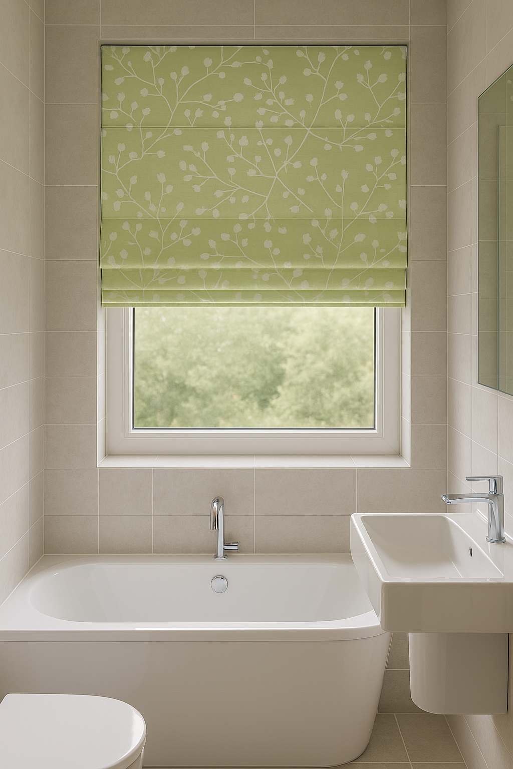 Arena Kyoto Moss Roman Blind