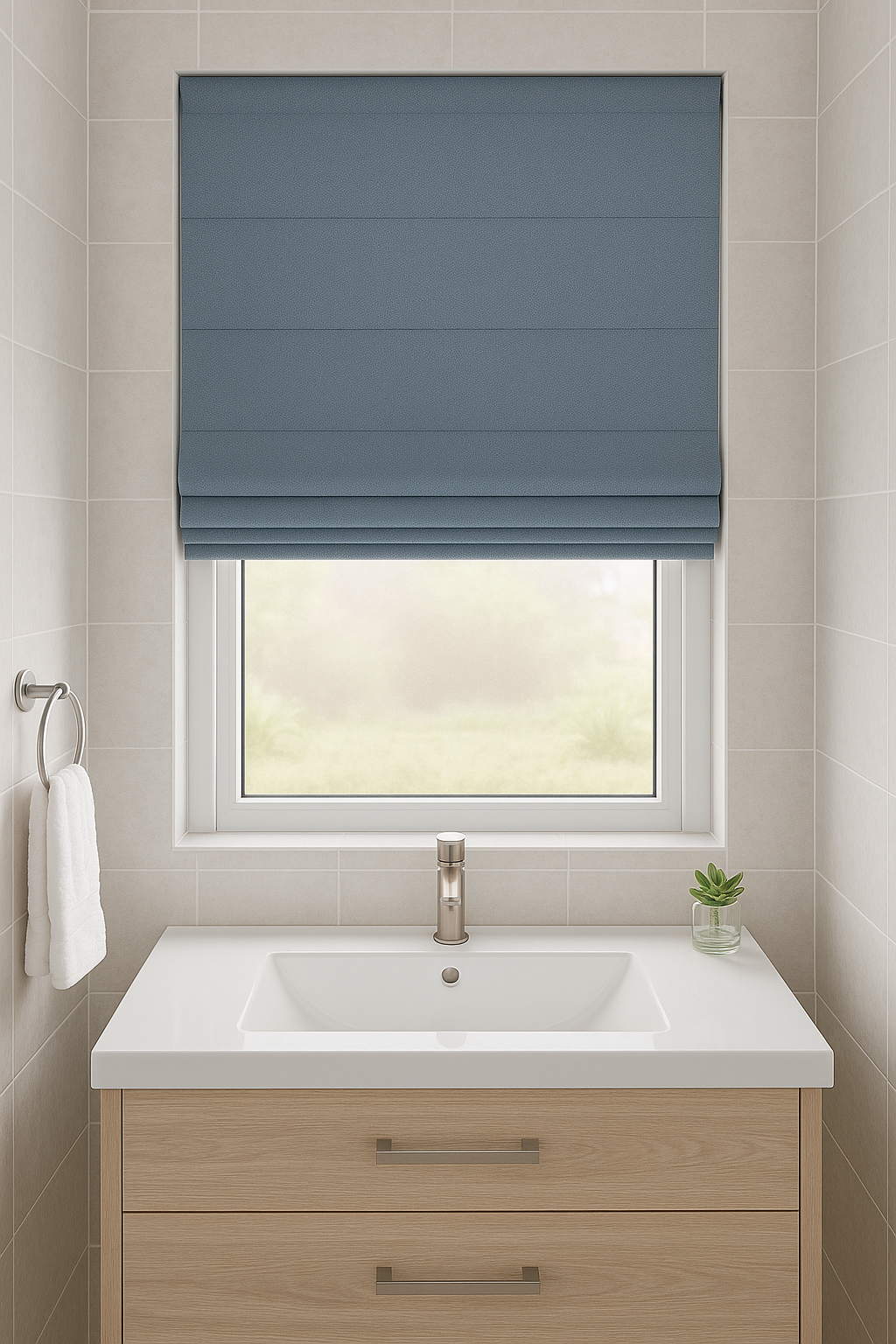 Arena Linaria Blue Roman Blind