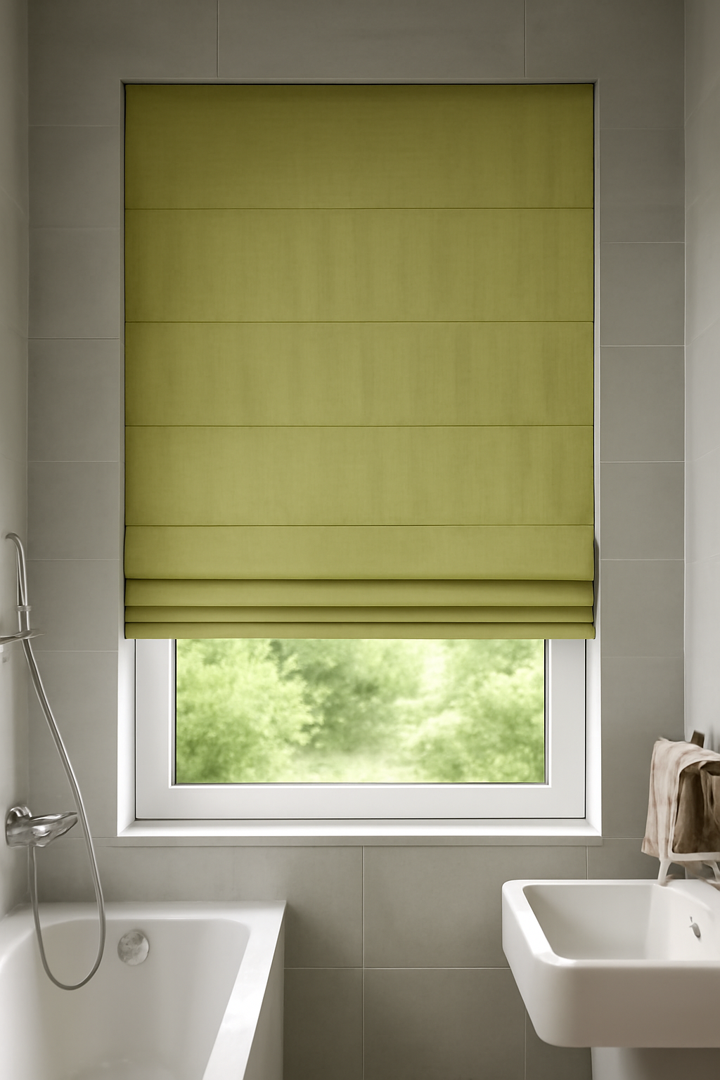 Arena Linaria Celadon Roman Blind