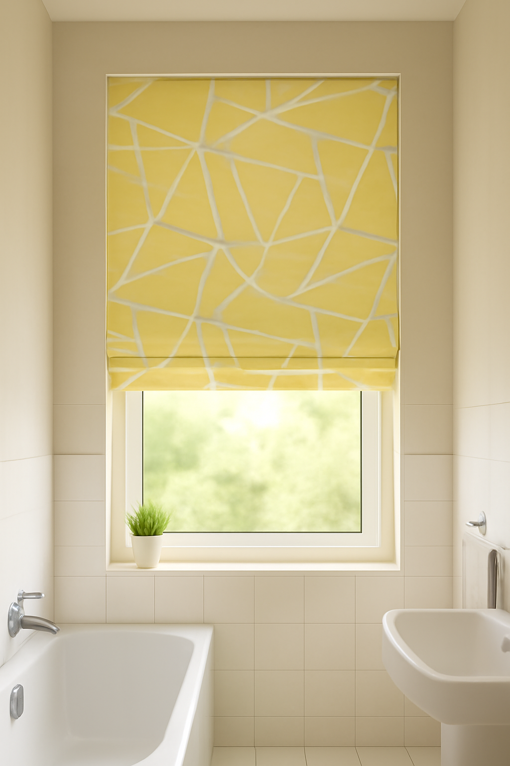 Arena Perspective Mustard Roman Blind