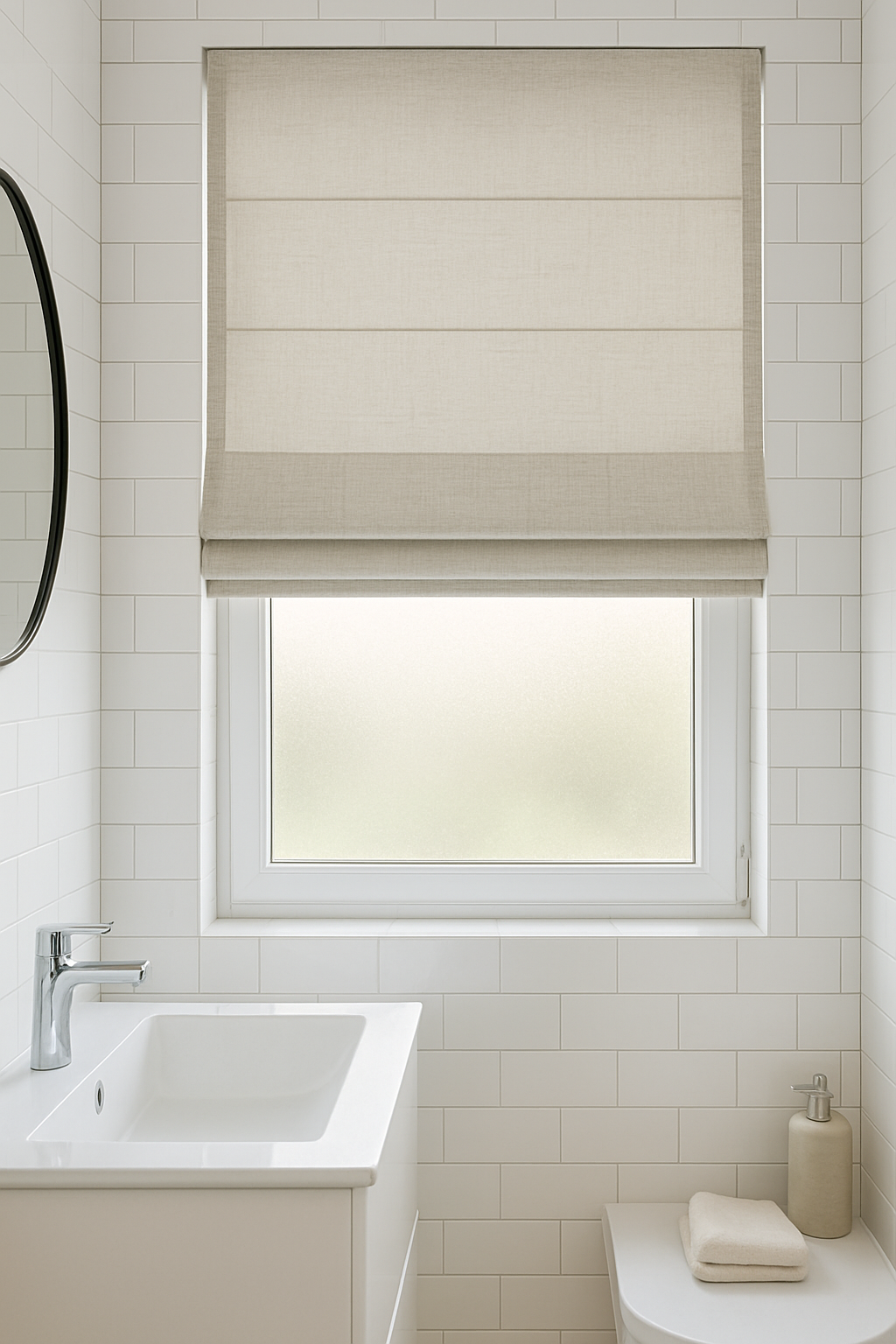Arena Piper Silver Roman Blind
