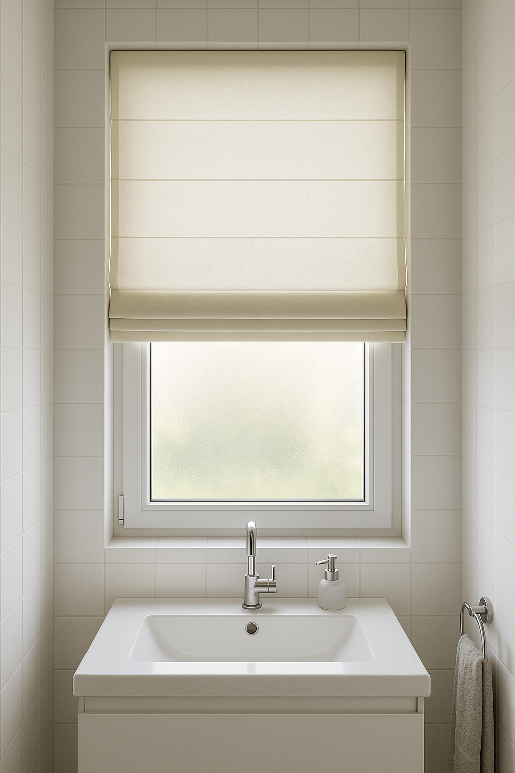 Arena Ravello Snow Roman Blind