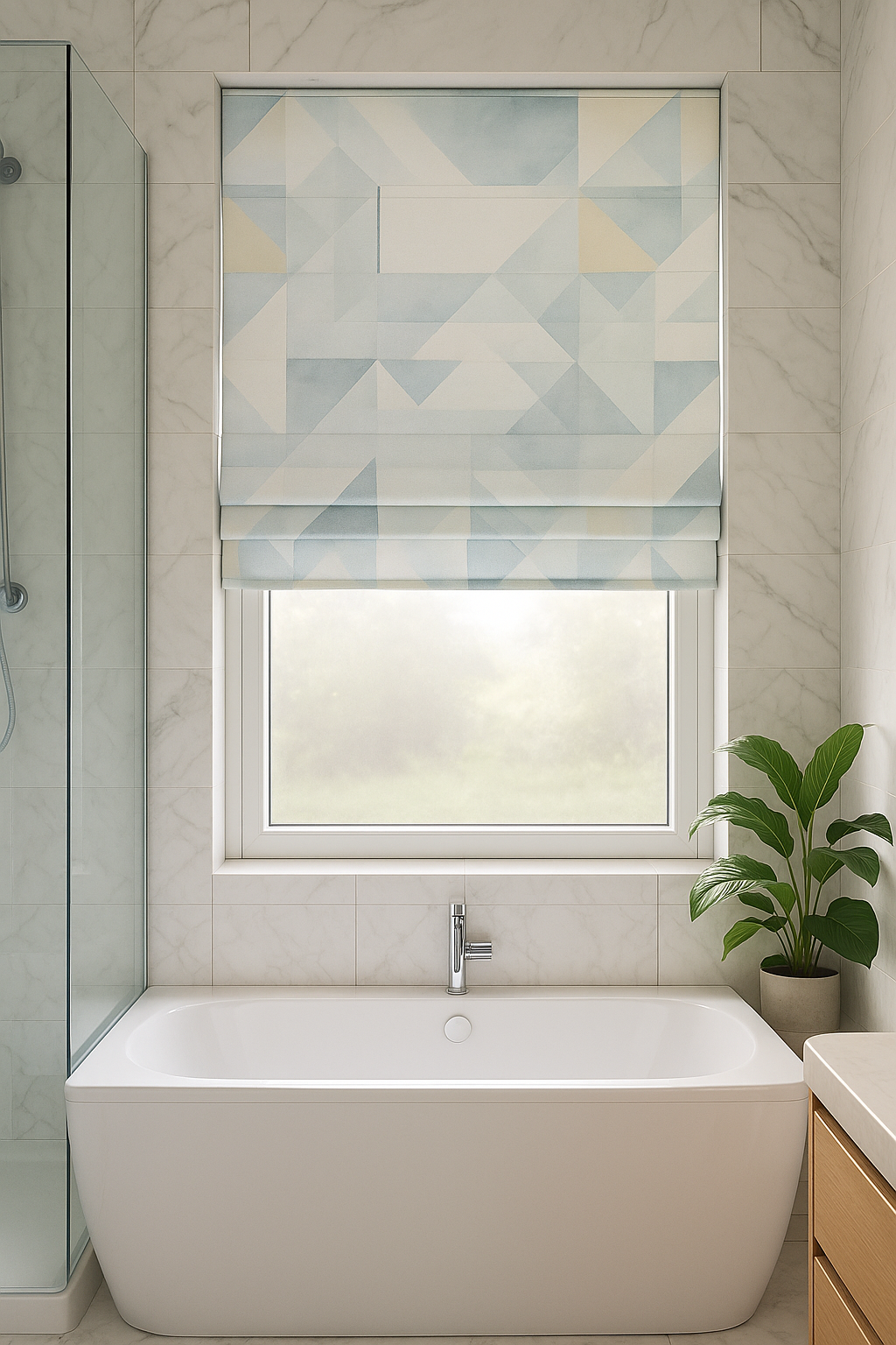 Arena Roscoe Seaglass Roman Blind