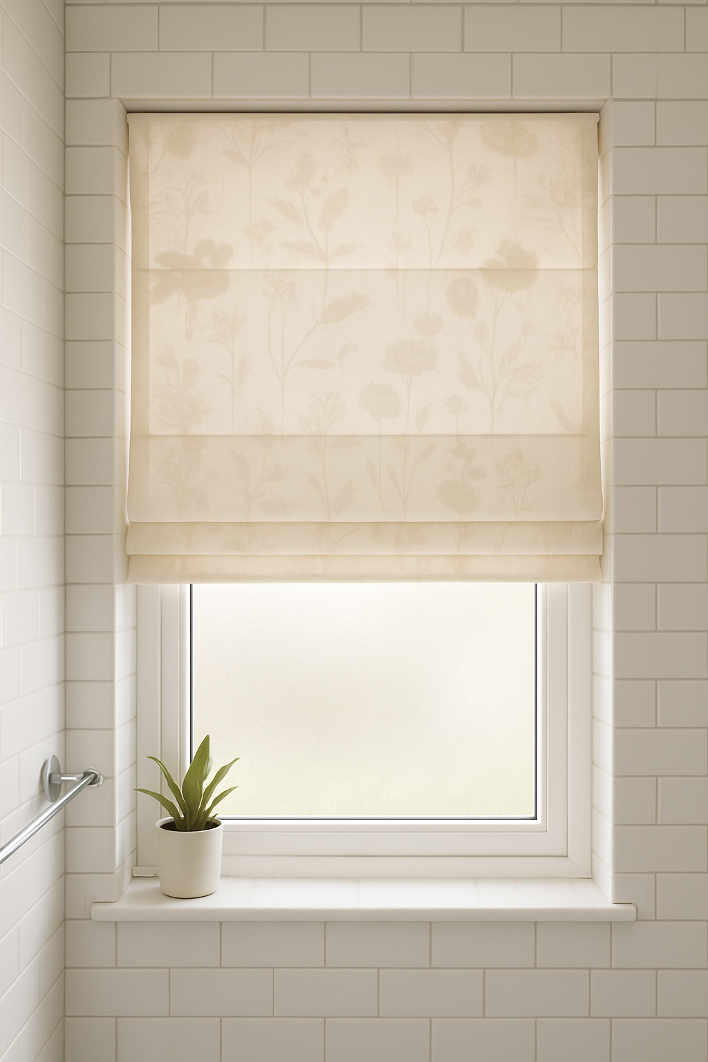 Arena Wren Chrome Roman Blind