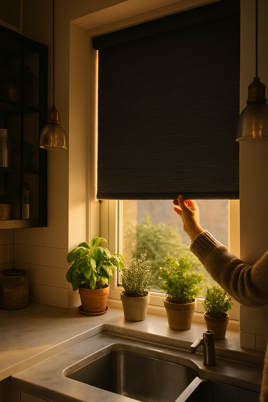Arundel Charcoal Electrical Roller Blind