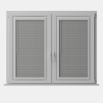 Perfect Fit No Drill Wooden Blind - Ash Grey - 25mm