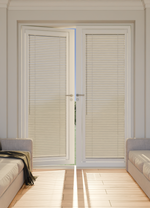 Perfect Fit No Drill Wooden Blind - Ash Grey - 25mm