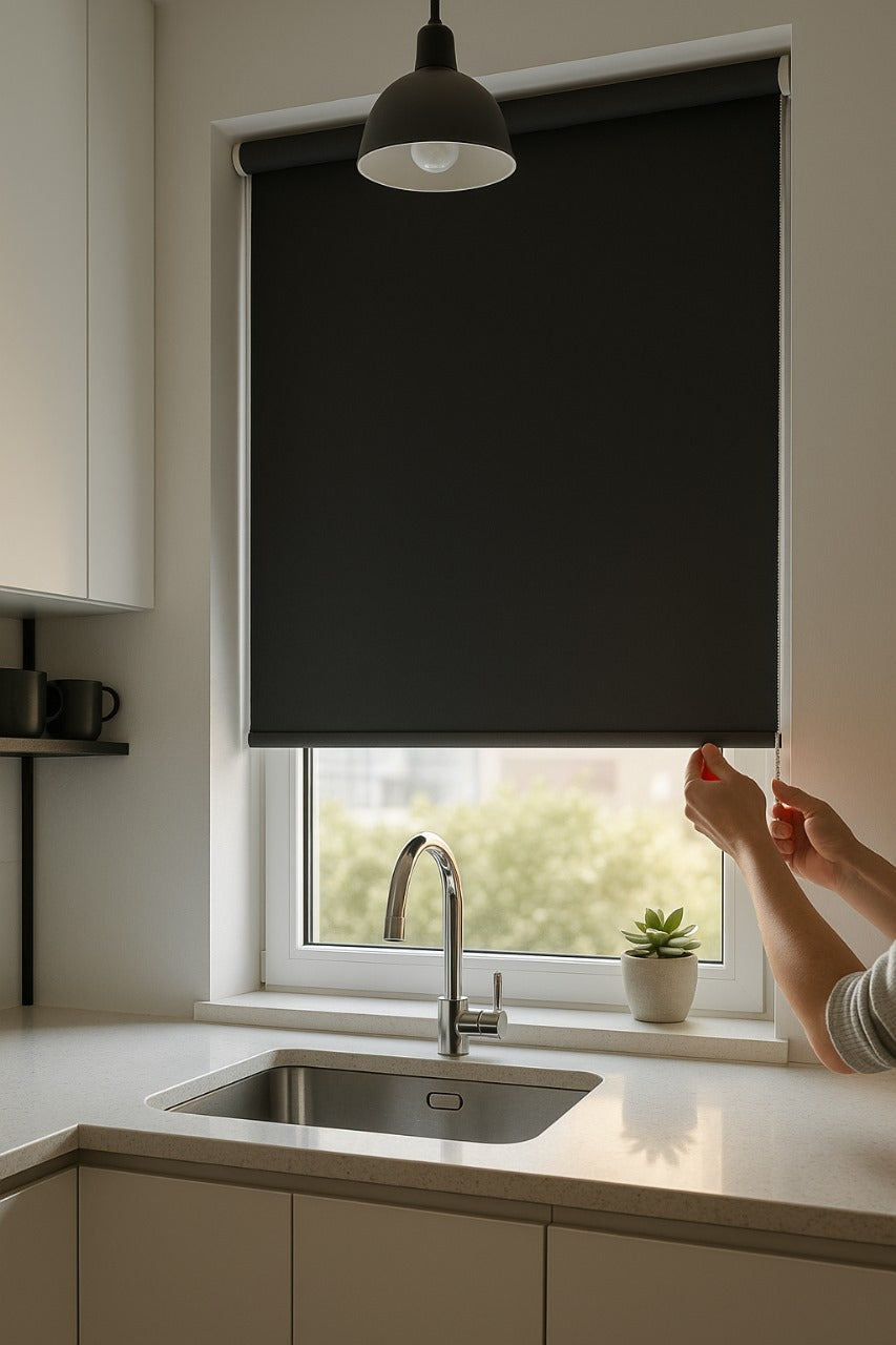 Atlantex Asc Black Roller Blind