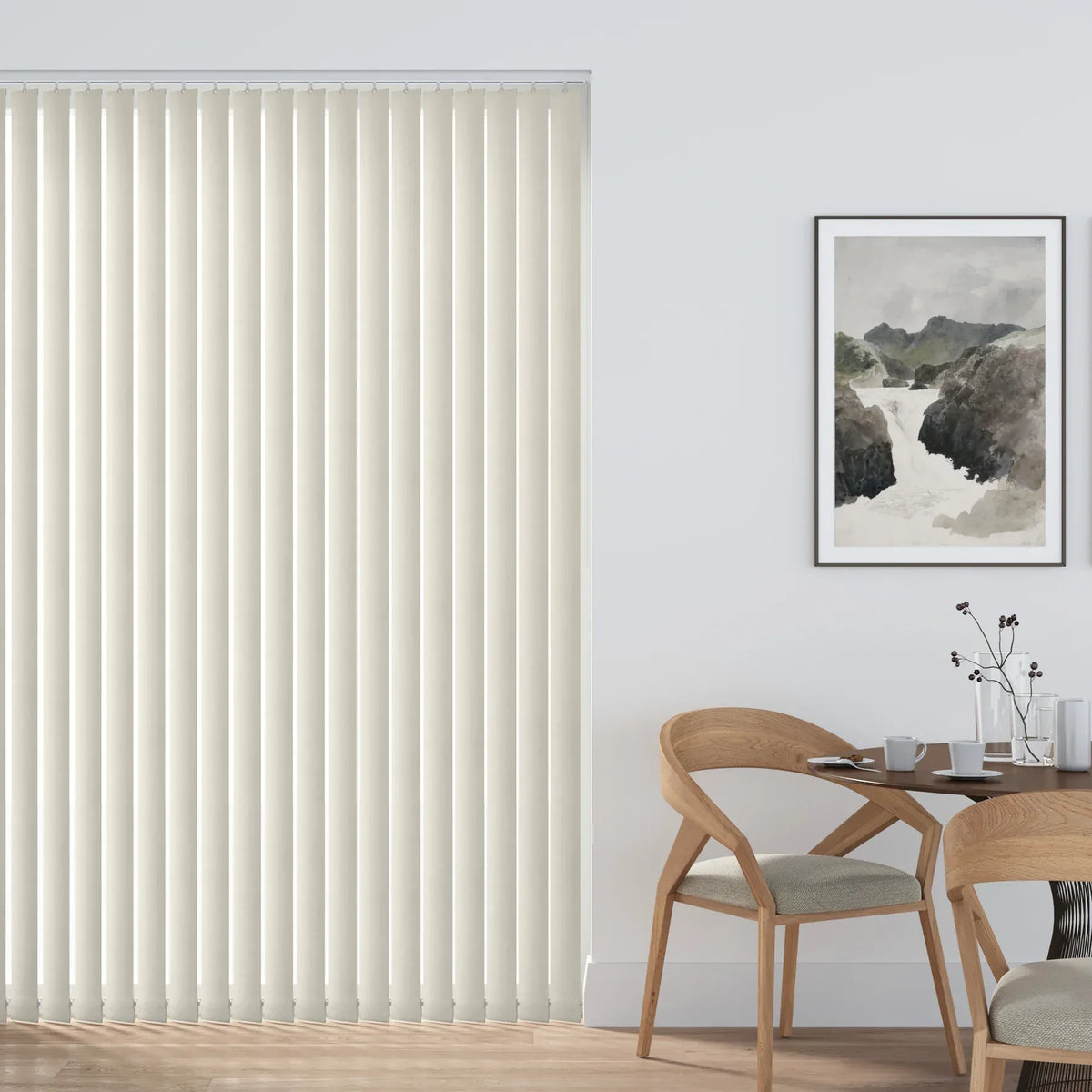 Badar Cream Vertical Blind