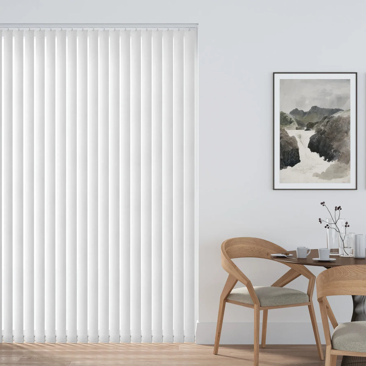 Badar Snow Vertical Blind