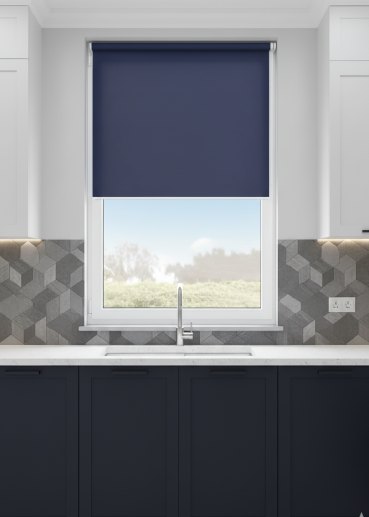 Banlight Duo Fr Navy Roller Blind