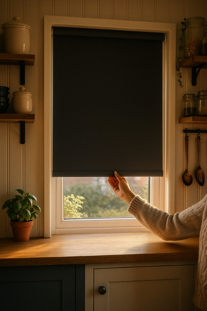 Banlight Duo Fr Black Roller Blind