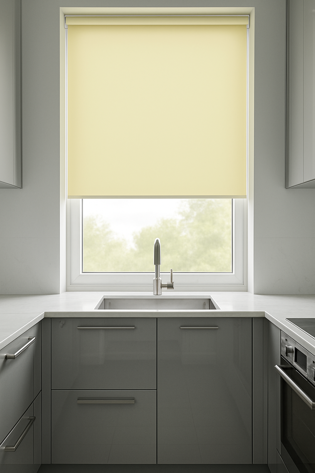 Banlight Duo Fr Linen Electrical Roller Blind