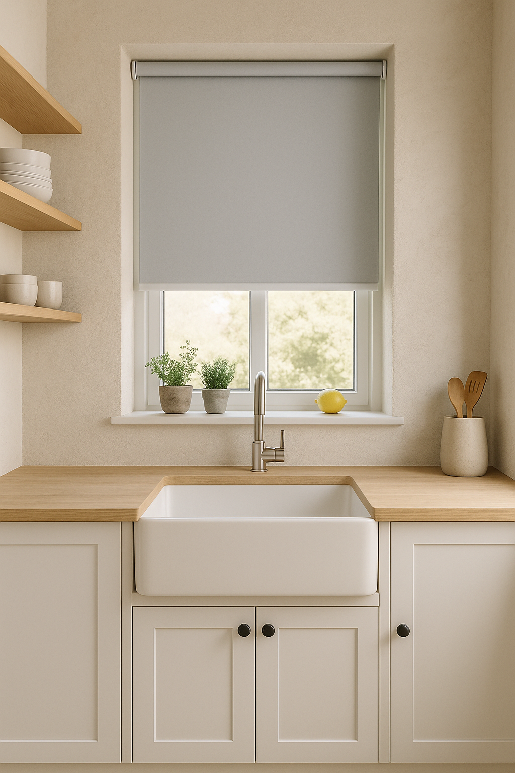 Banlight Duo Fr Silver Electrical Roller Blind