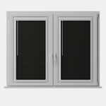 Perfect Fit No Drill Metal Blind - Barely Black - 25mm