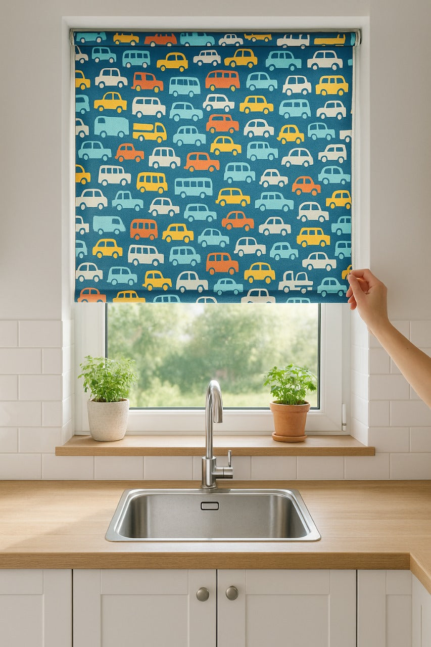 Bizzie Navy Roller Blind