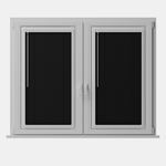 Perfect Fit No Drill Metal Blind - Black Gloss - 25mm