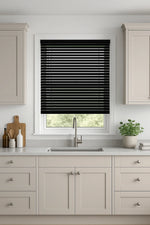 Black Gloss MetalVenetian Blind - 25mm