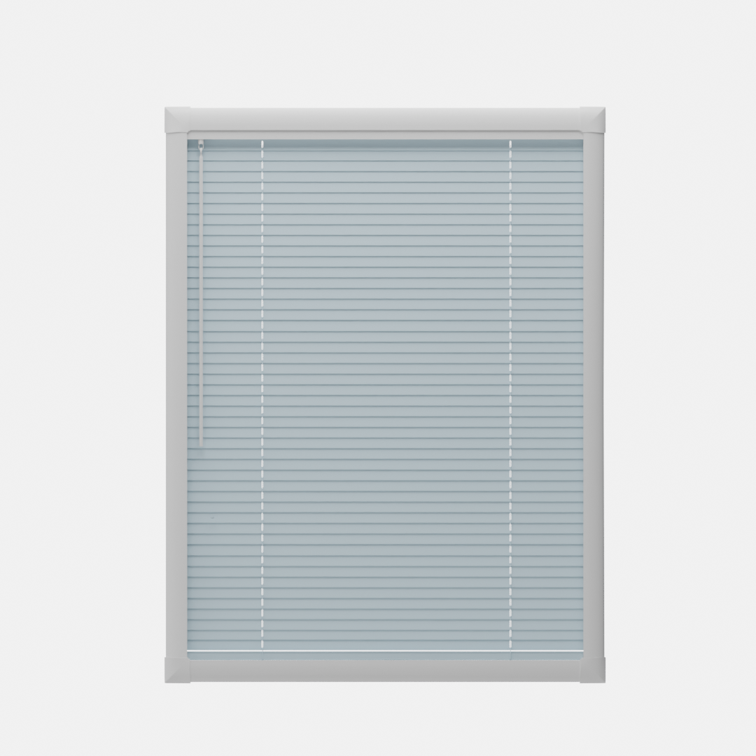 Perfect Fit No Drill Metal Blind - Blue Haze - 25mm
