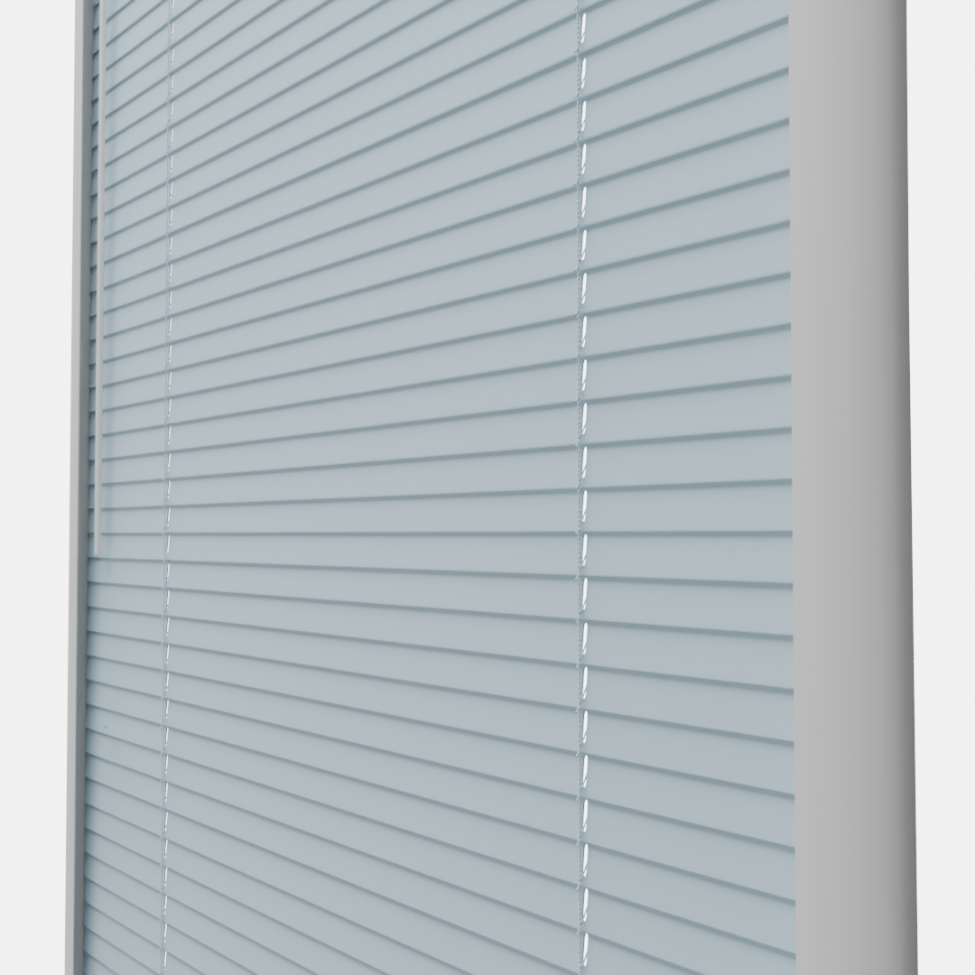 Perfect Fit No Drill Metal Blind - Blue Haze - 25mm