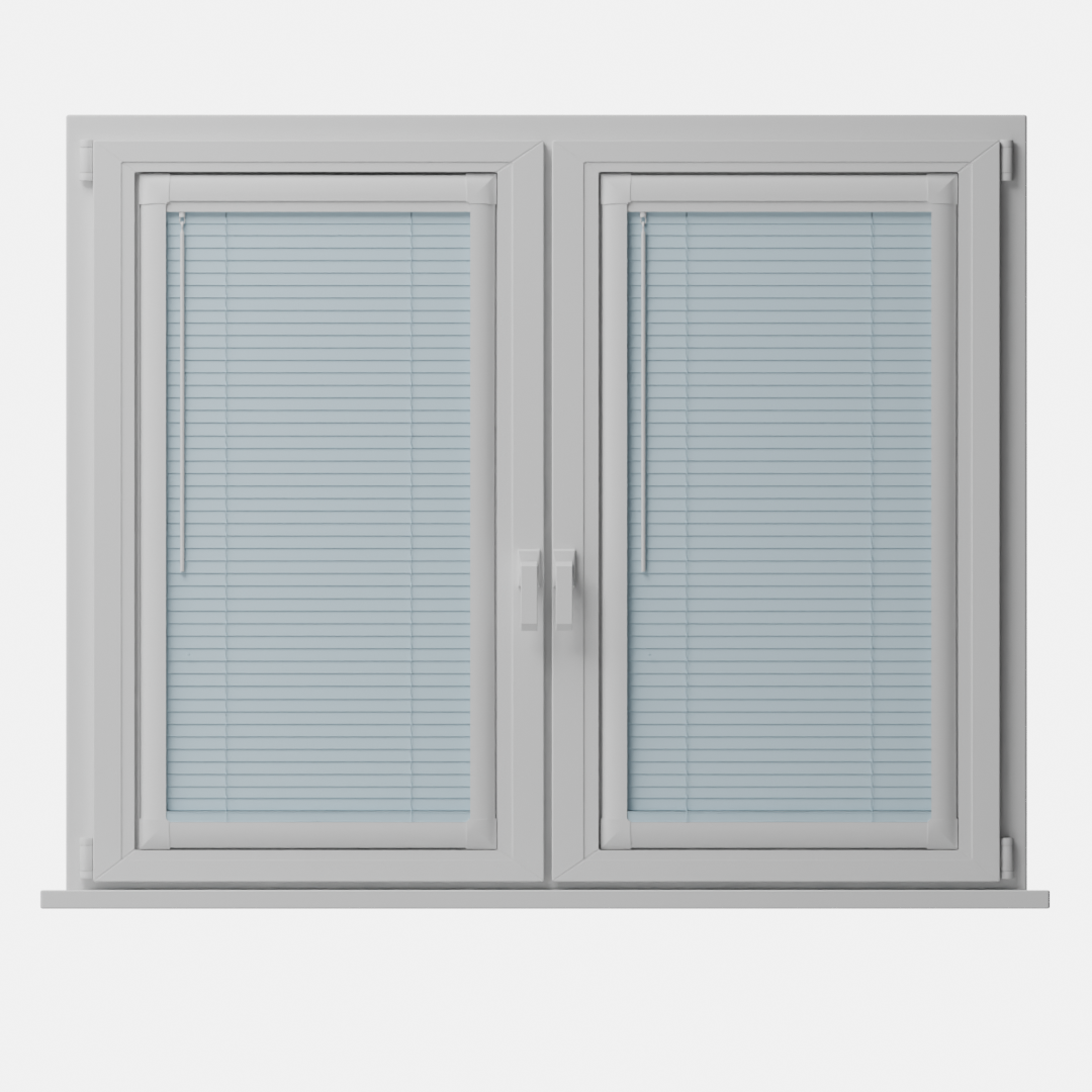 Perfect Fit No Drill Metal Blind - Blue Haze - 25mm