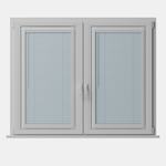 Perfect Fit No Drill Metal Blind - Blue Haze - 25mm