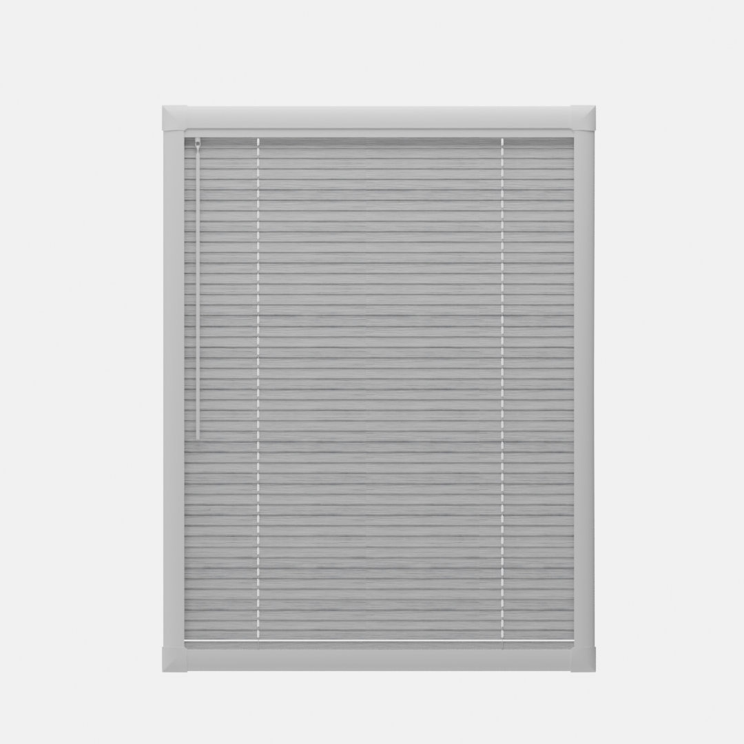 Perfect Fit No Drill Metal Blind - Brushed Nickel - 25mm