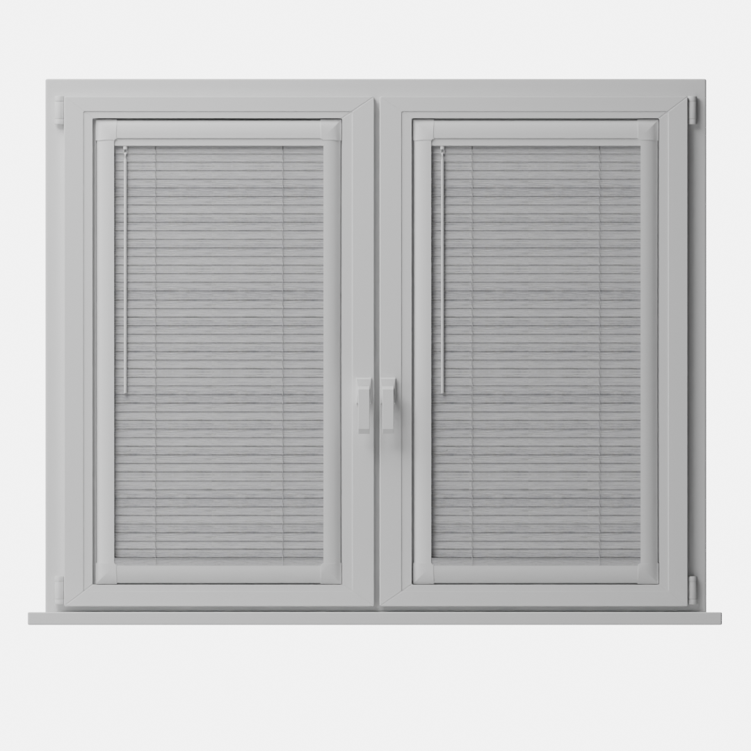 Perfect Fit No Drill Metal Blind - Brushed Nickel - 25mm