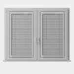 Perfect Fit No Drill Metal Blind - Brushed Nickel - 25mm