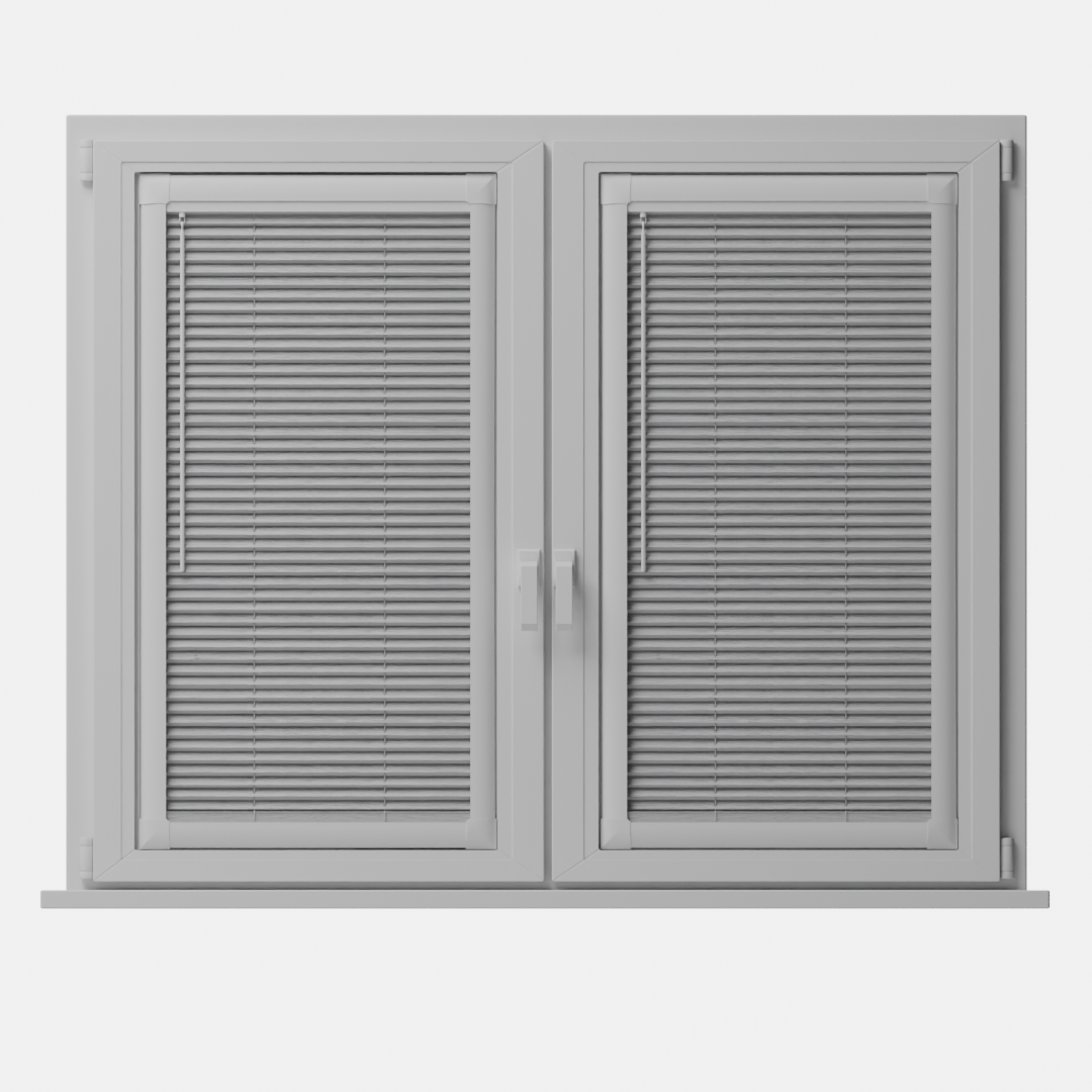Perfect Fit Metal Blind - Brushed Nickel - 25mm