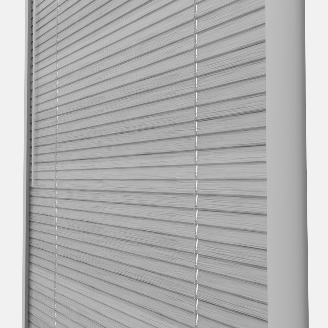 Perfect Fit No Drill Metal Blind - Brushed Silver - 25mm