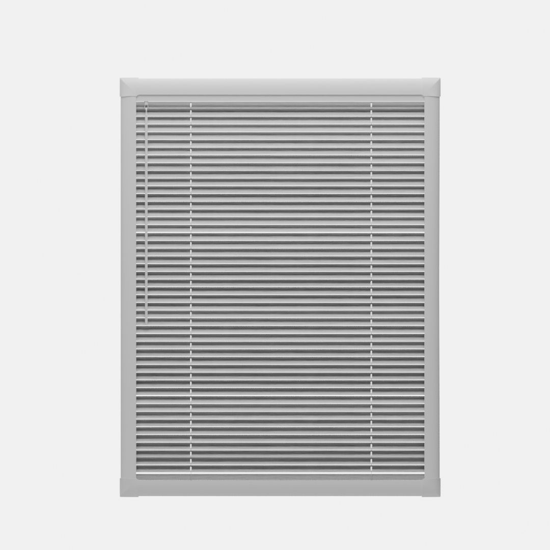 Perfect Fit Metal Blind - Brushed Silver - 25mm