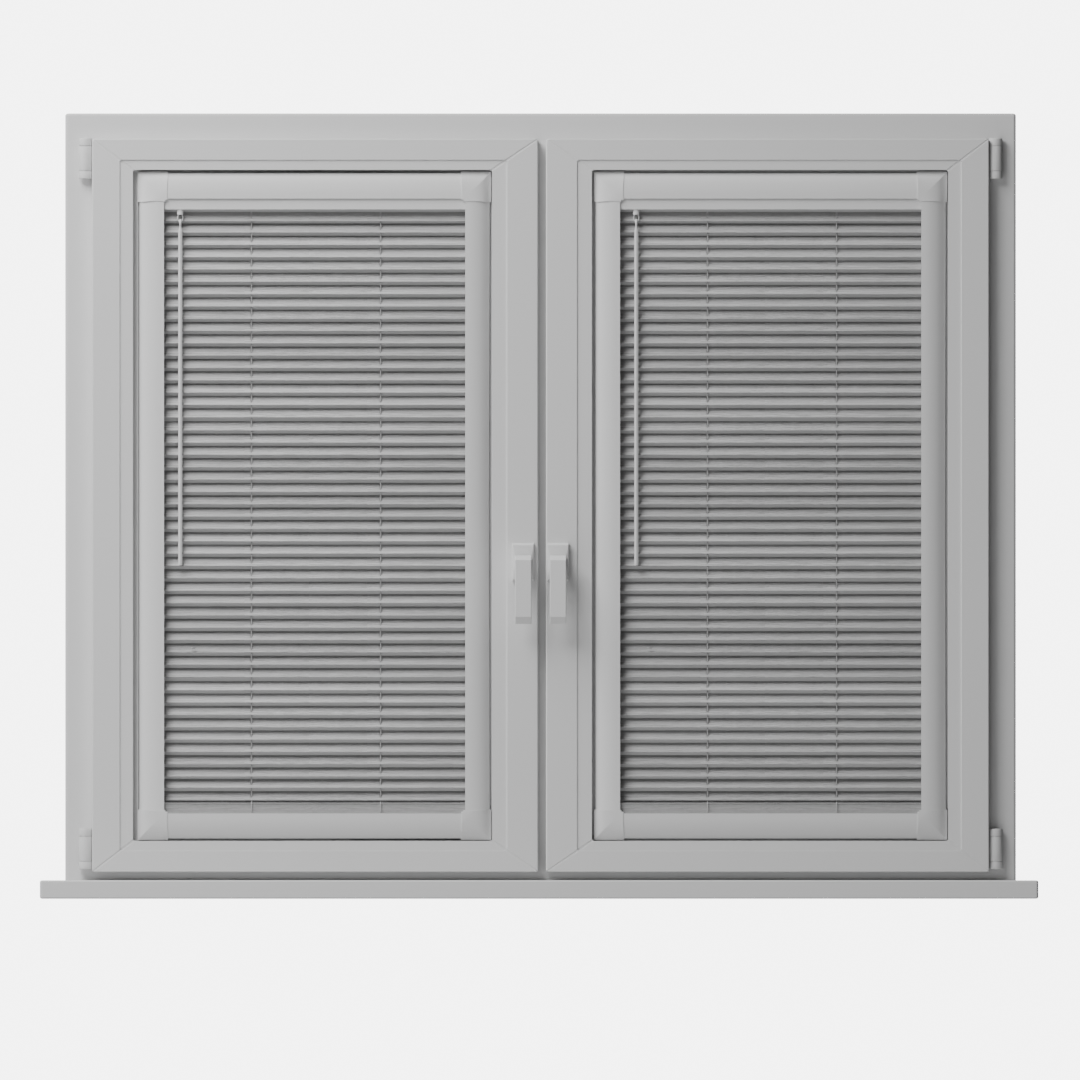 Perfect Fit Metal Blind - Brushed Silver - 25mm
