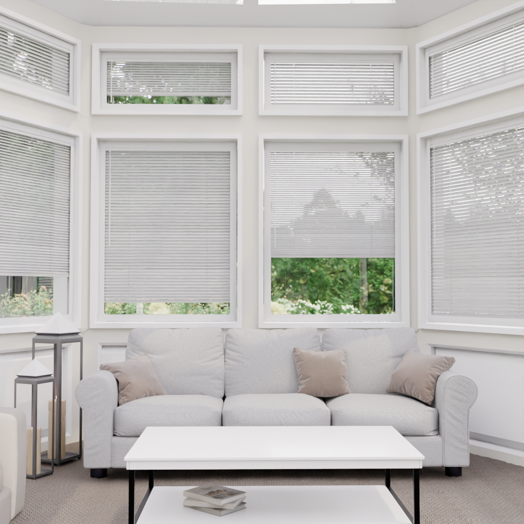 Perfect Fit Metal Blind - Brushed Silver - 25mm