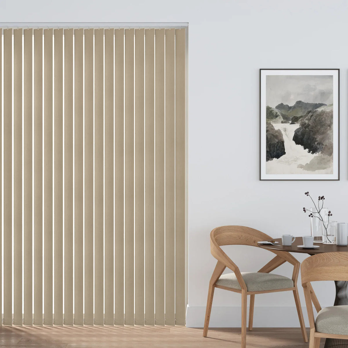 Cairo Blackout Beige Vertical Blind