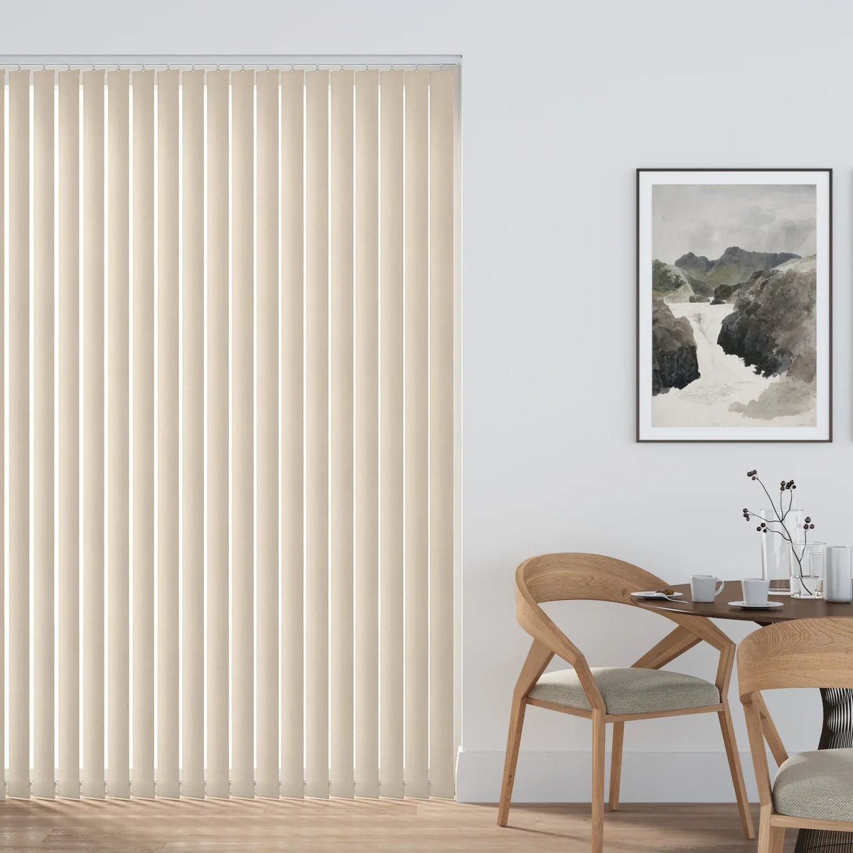 Cairo Blackout Cream Vertical Replacement Blind Slat