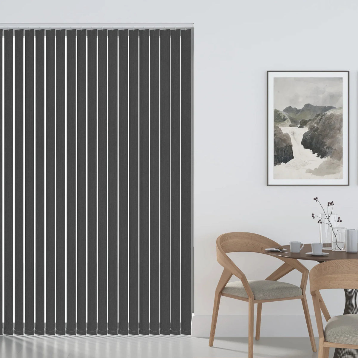 Cairo Blackout Grey Vertical Replacement Blind Slat