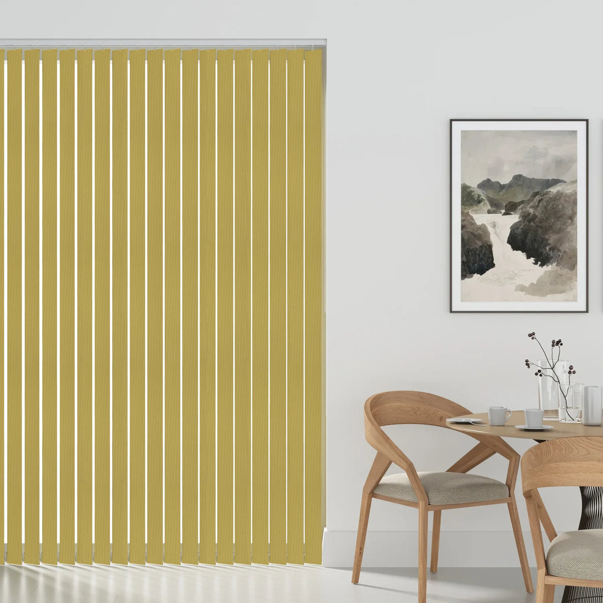 Cairo Blackout Mustard Vertical Blind